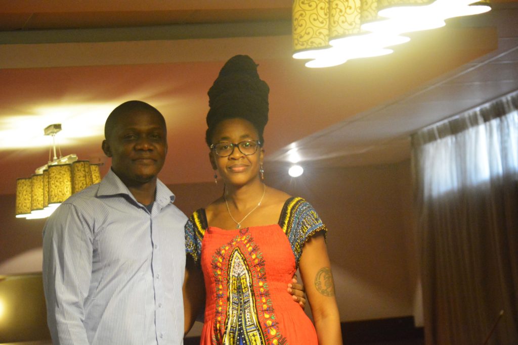 Nnedi Okorafor with C.J. Obasi